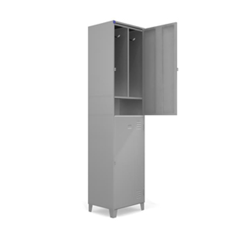 ROUPEIRO 2 PORTAS INSALUBRE COM DIVISAO PARA SAPATOS