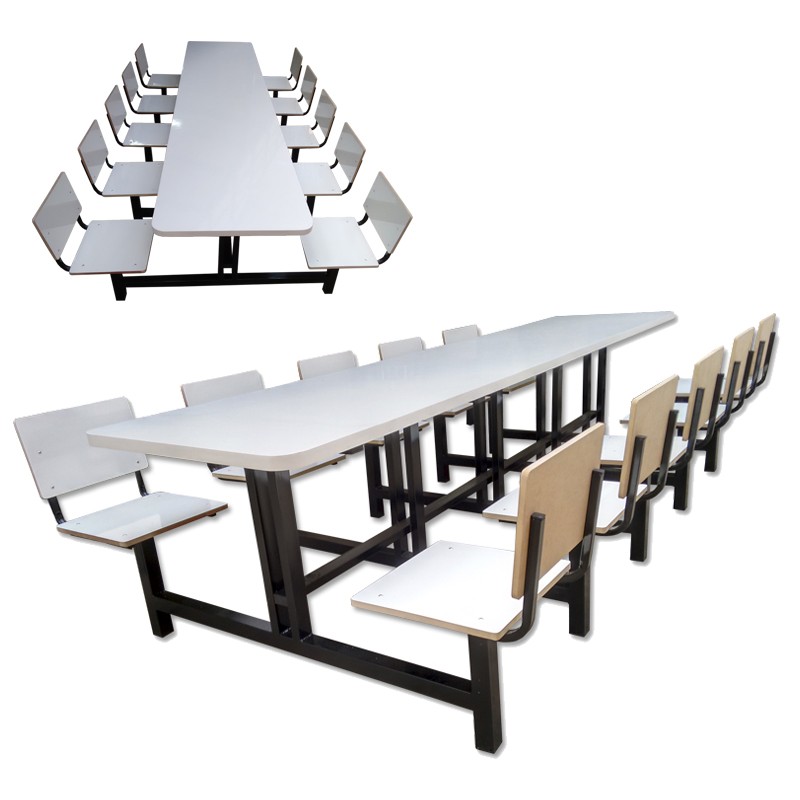 MESA REFEIT�RIO COM CADEIRAS FIXAS