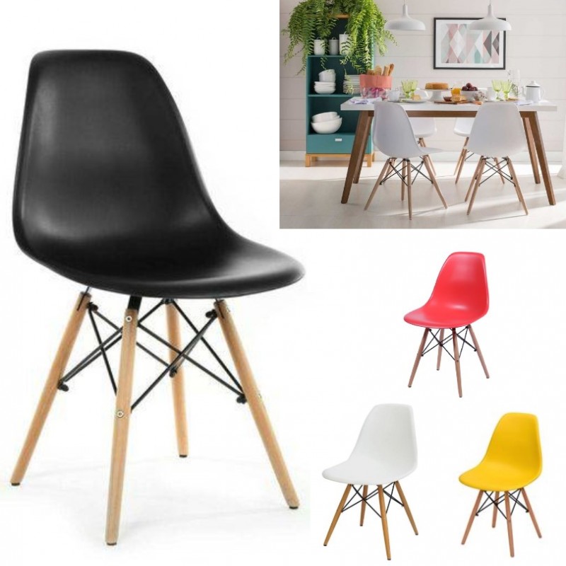 Cadeira Charles Eames Fixa HS-9000